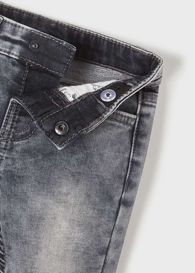 Soft denim pants for baby boy - Dark Gray Mayoral