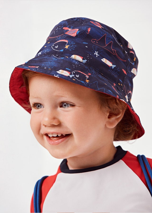 bathing suit and hat set for baby boy - Watermelon Mayoral