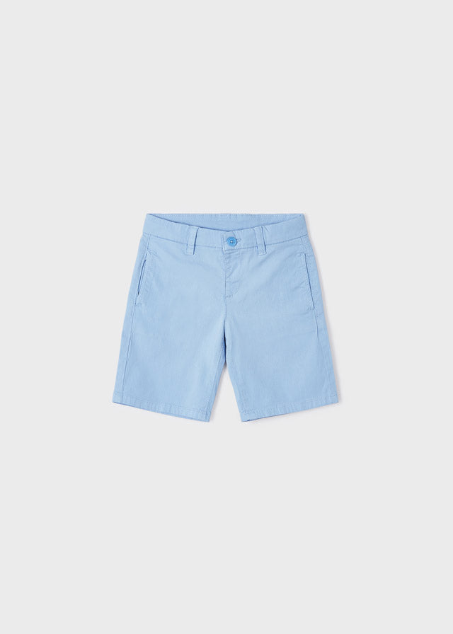 Mayoral Basic twill chino shorts for boy - Wave blue Mayoral