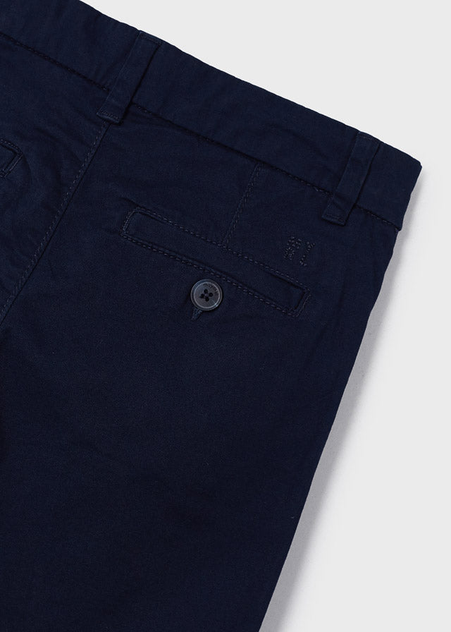 Mayoral Basic twill chino shorts for boy - Navy Mayoral