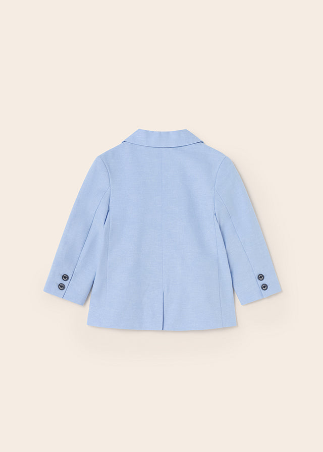 Mayoral Linen jacket for baby boy - Lightblue Mayoral