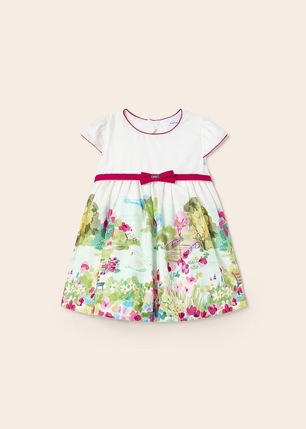 Mayoral Dress for baby girl - White Mayoral