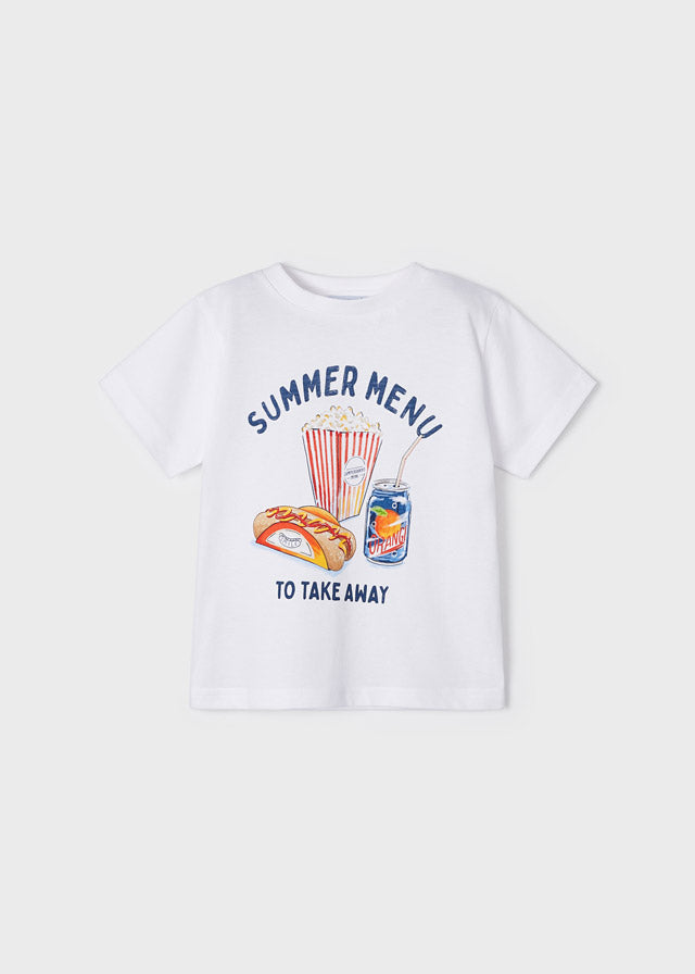 Mayoral S/s t-shirt for boy - White Mayoral
