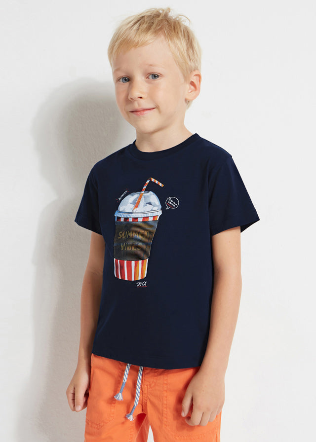 Mayoral S/s t-shirt for boy - Navy Mayoral