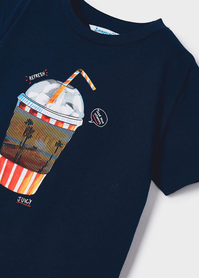 Mayoral S/s t-shirt for boy - Navy Mayoral