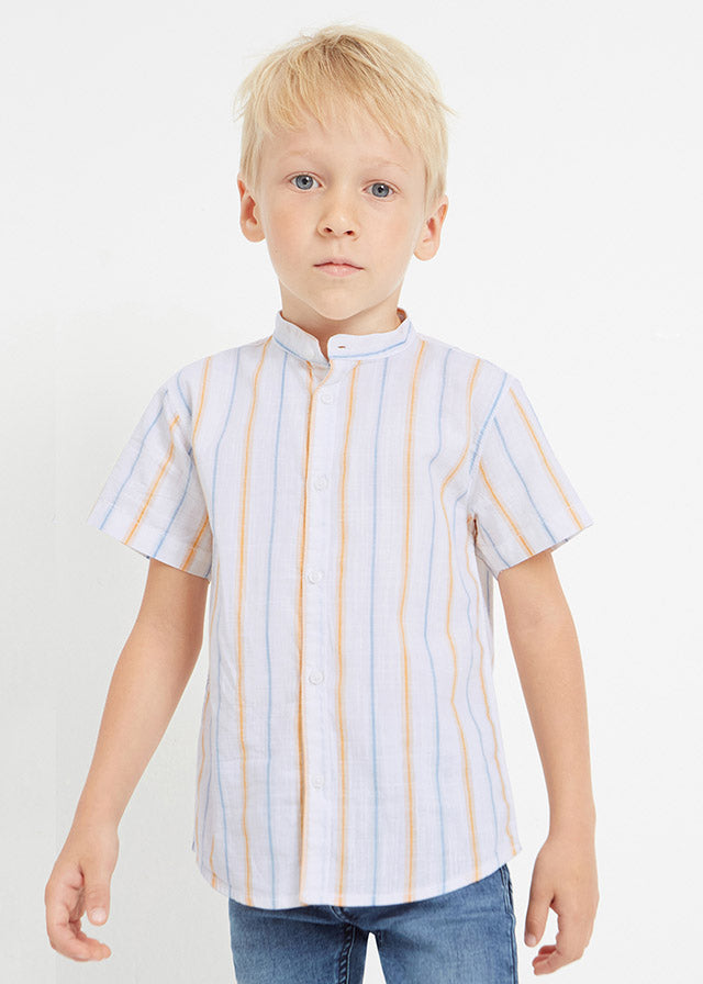 Mayoral Stripes s/s shirt for boy - Mango Mayoral
