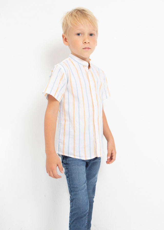Mayoral Stripes s/s shirt for boy - Mango Mayoral