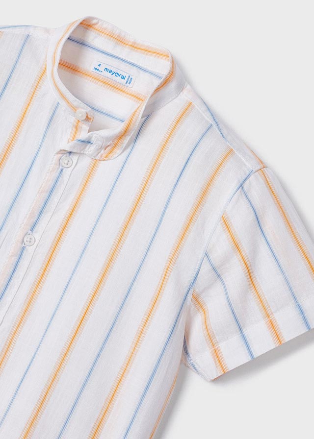 Mayoral Stripes s/s shirt for boy - Mango Mayoral