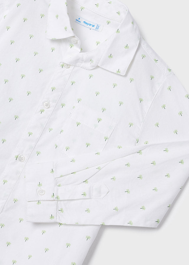 Mayoral L/s shirt for boy - White Mayoral