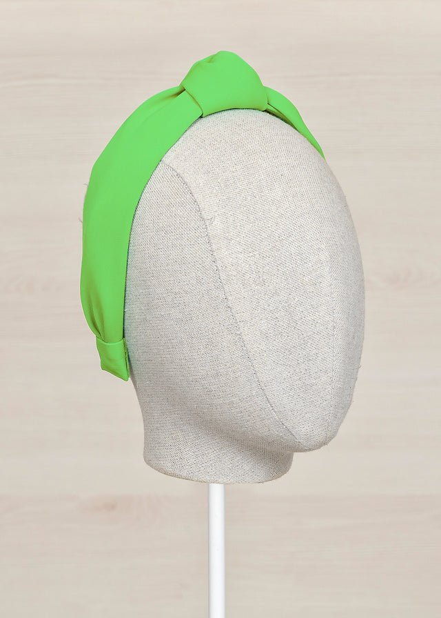 Knot Crepe Green Headband Girl Abel and Lula