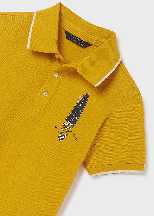 Mayoral S/s polo for teen boy - Curry Mayoral