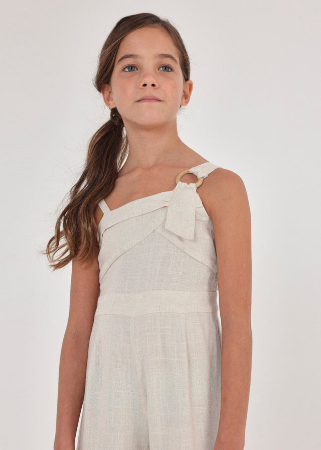 Mayoral linen romper for teen girl - Linen Mayoral