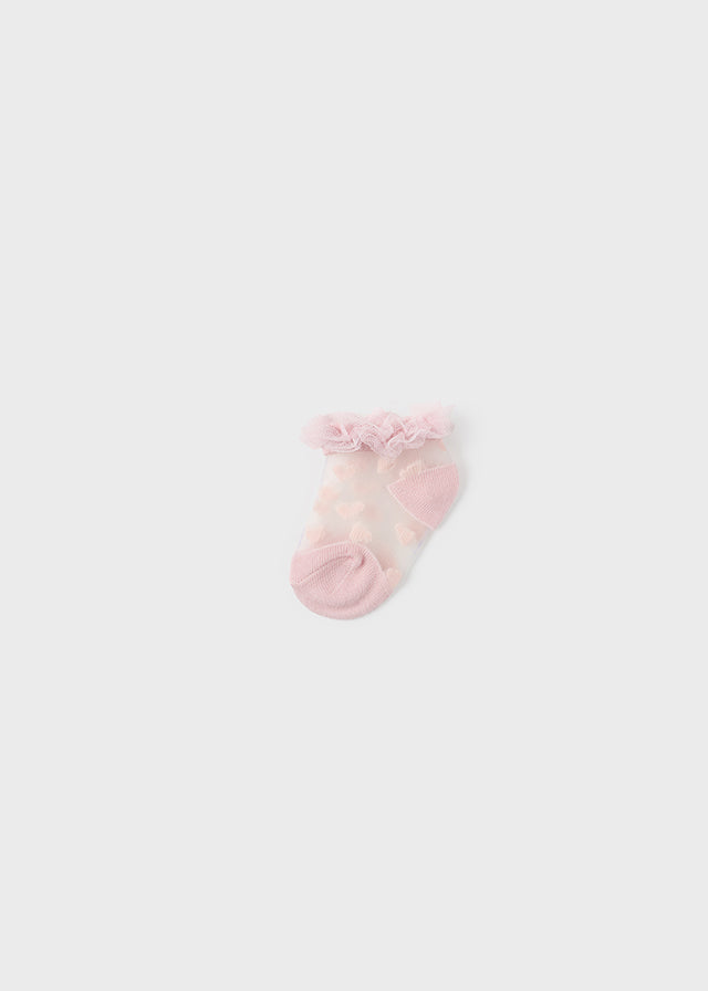 Mayoral Socks for newborn girl - Blush Mayoral