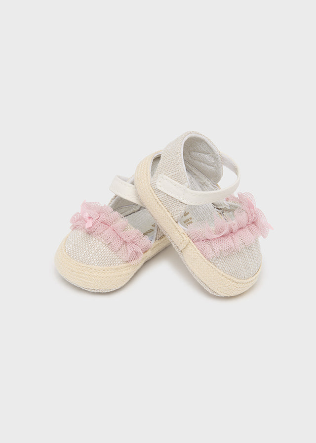 Mayoral Espadrilles for newborn girl - Linen Mayoral