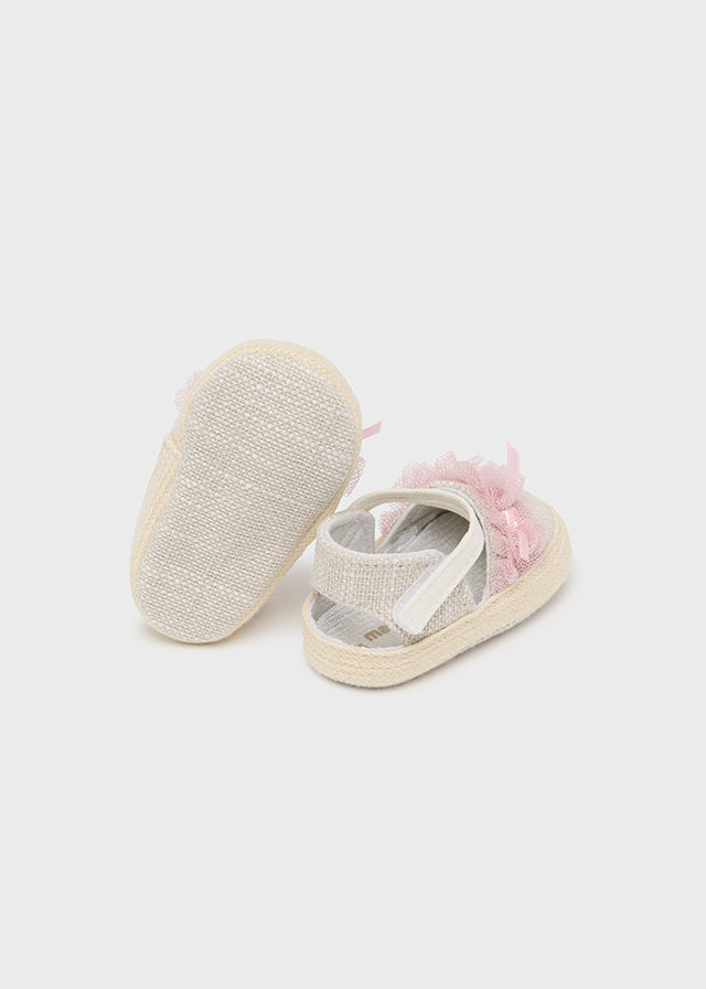 Mayoral Espadrilles for newborn girl - Linen Mayoral