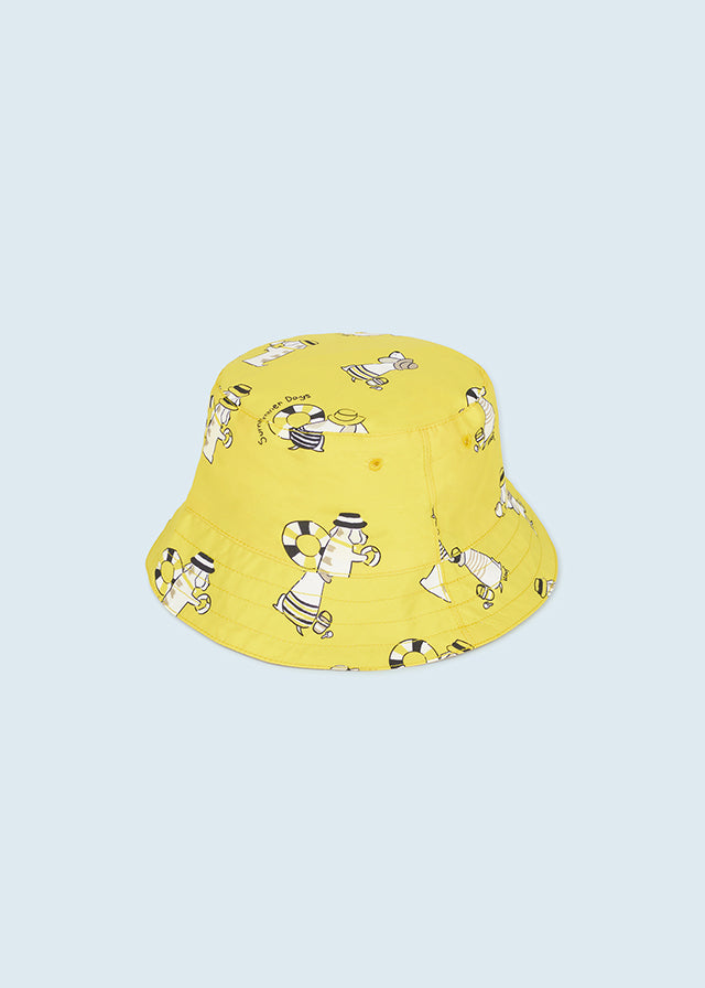 Mayoral Reversible bucket hat for baby boy - Lemon Mayoral