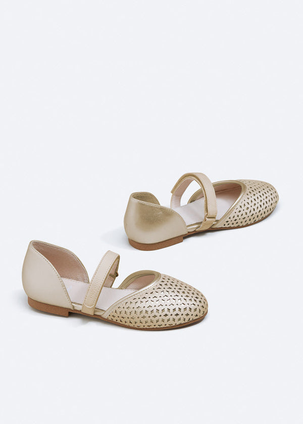 Mayoral D'orsay flats for girl - Gold-beige Mayoral