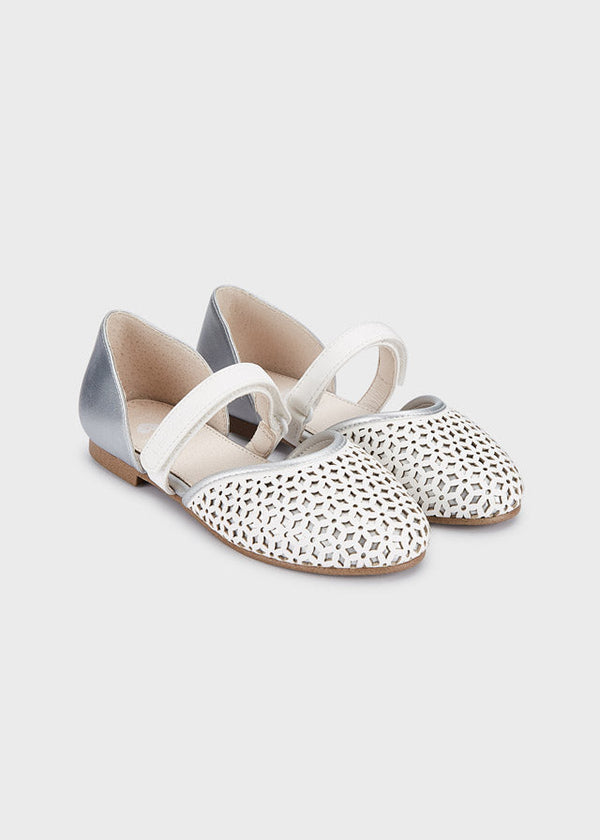 Mayoral D'orsay flats for girl - White-Silv Mayoral