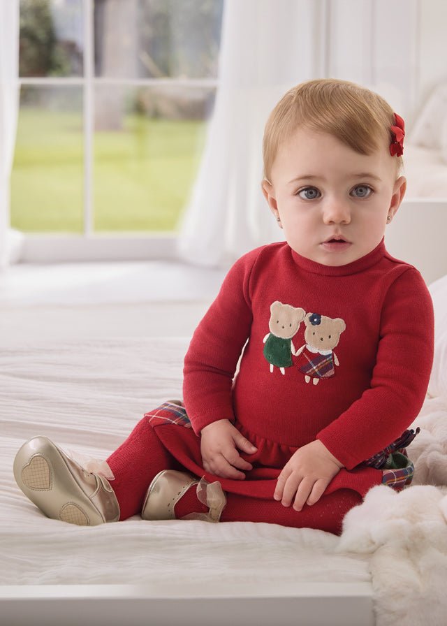 2863 - Dress for newborn girl - Cherry - Be Chic