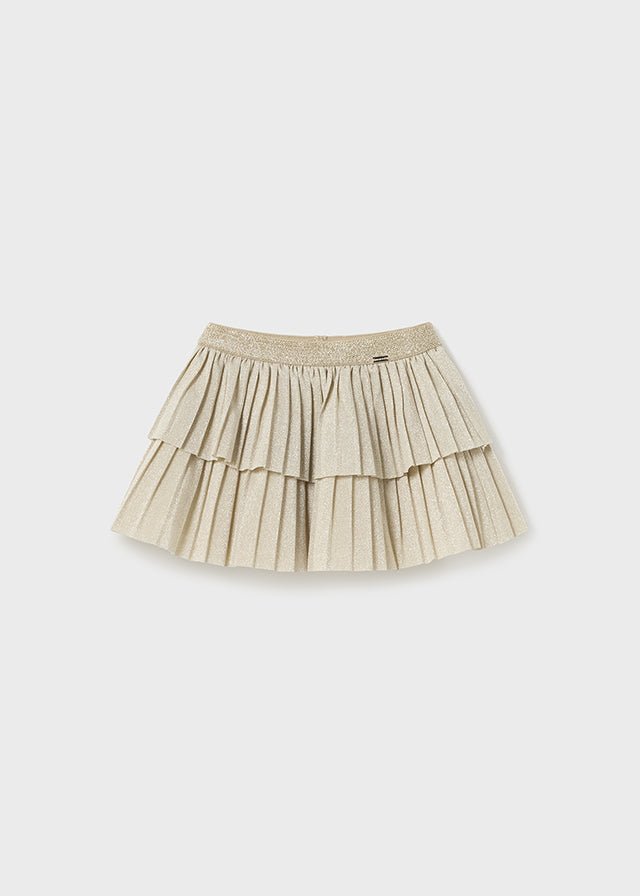 2968 - Pleated skirt for baby girl - Champagne - Be Chic