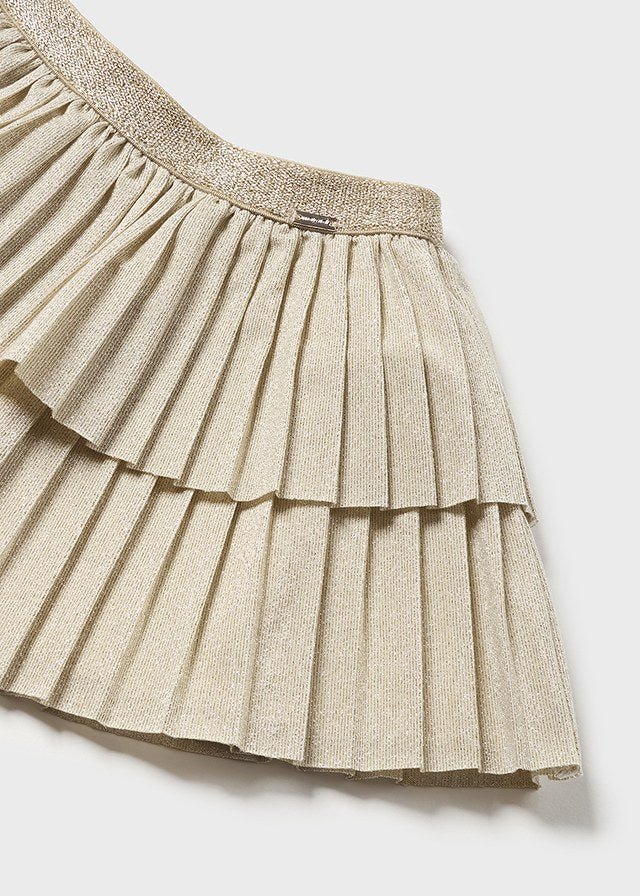 2968 - Pleated skirt for baby girl - Champagne - Be Chic