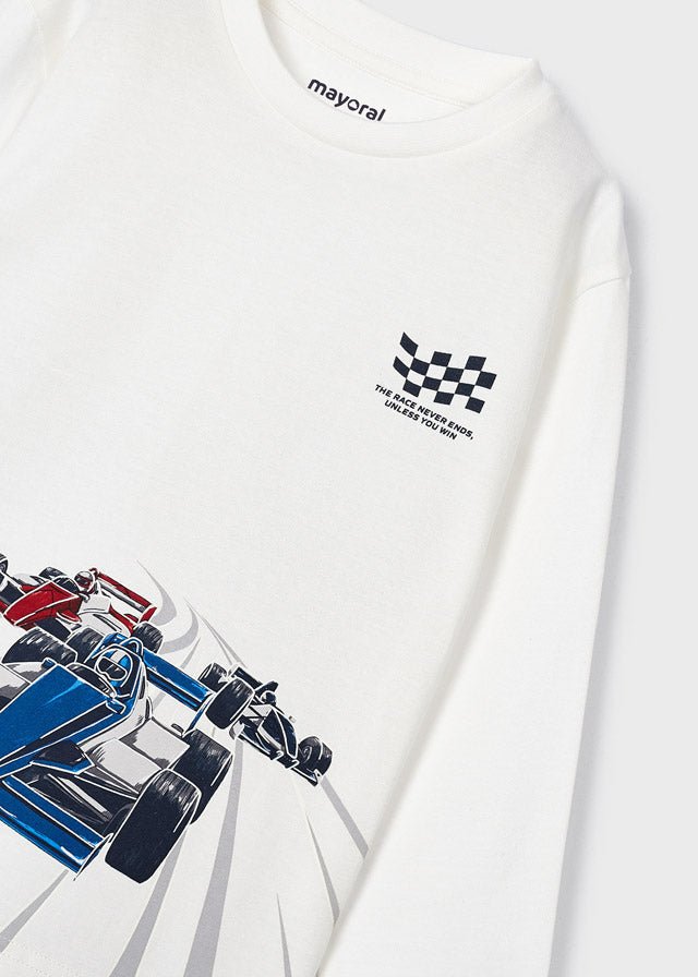 4017 - L/s t-shirt for boy - Klein Blue - Be Chic