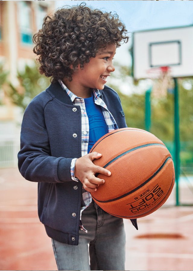 4445 - Bomber jacket for boy - Navy - Be Chic