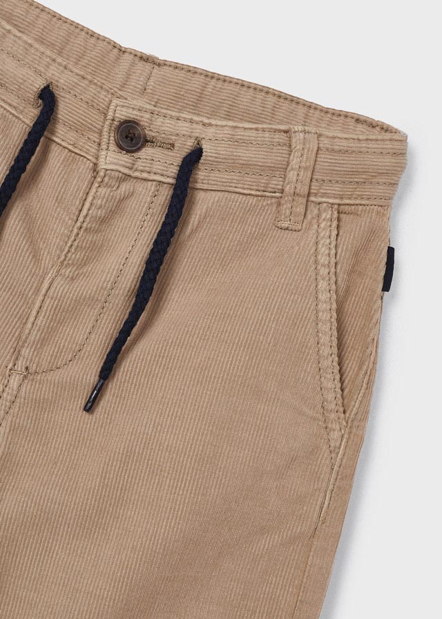 4520 - Skater fit corduroy trousers for boy - Boletus - Be Chic