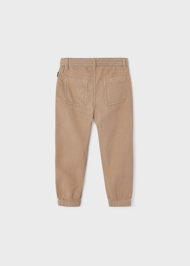 4520 - Skater fit corduroy trousers for boy - Boletus - Be Chic
