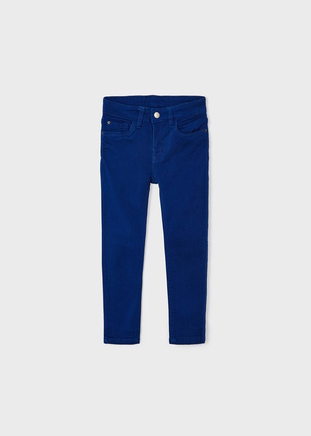 4523 - Soft slim fit pants for boy - Klein Blue - Be Chic