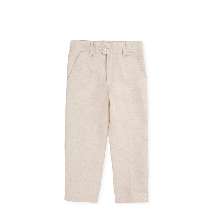 Boy Flor Del Desierto Trousers-Sand Tutto Piccolo