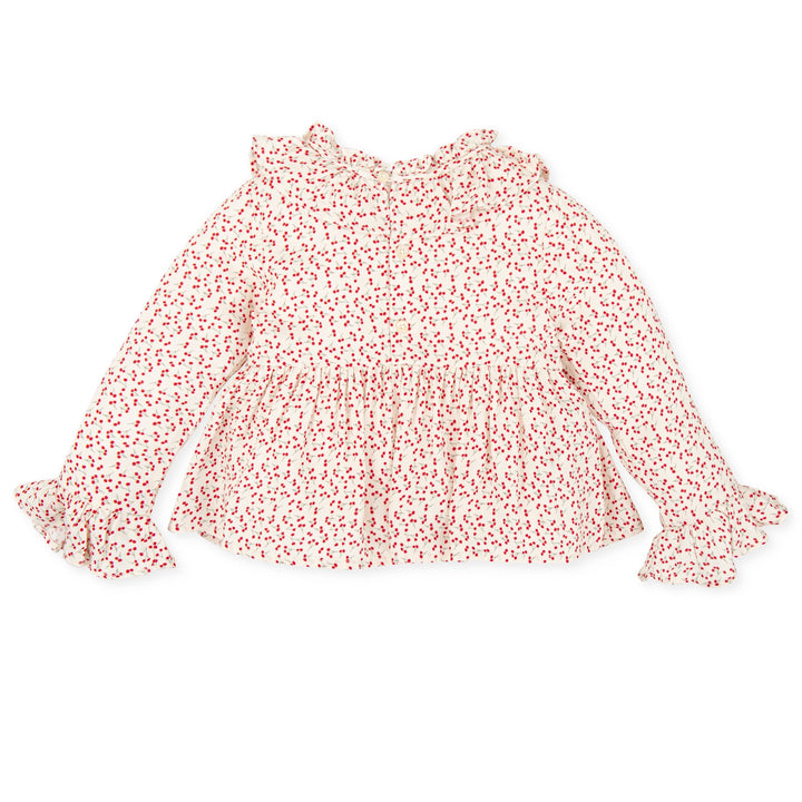 Girl Témpera Blouse-Ecru Tutto Piccolo