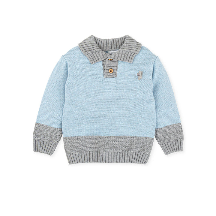 Boy Óleo Jumper-Porcelain Tutto Piccolo