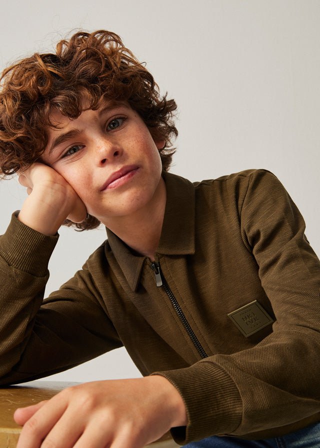 7183 - L/s polo for teen boy - Rosemary - Be Chic