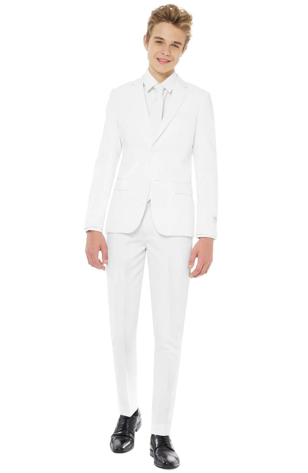 Boys White  5 pieces Suit set  at Kids Chic