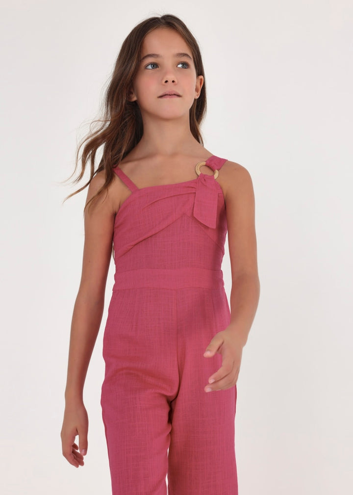 Mayoral linen romper for teen girl - Rose Mayoral