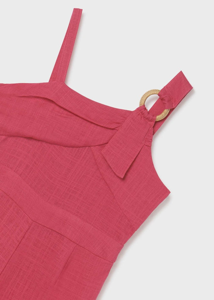 Mayoral linen romper for teen girl - Rose Mayoral