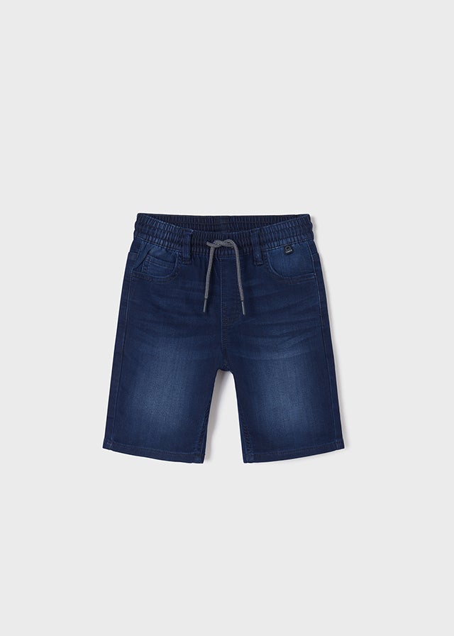 Bermuda soft denim jogger for teen boy - Dark - Be Chic