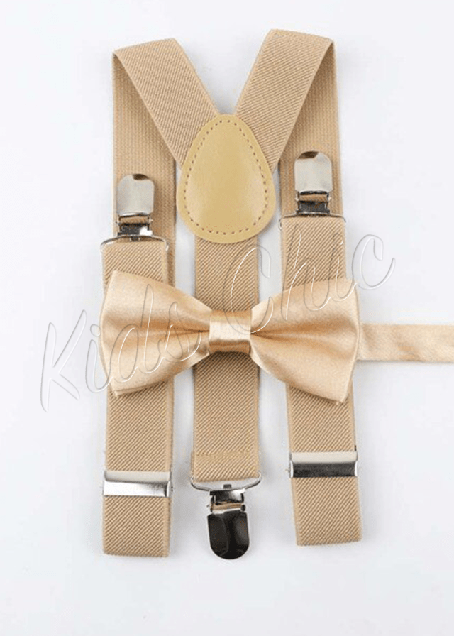 Bowtie - Suspenders Set - Multi Color - Be Chic