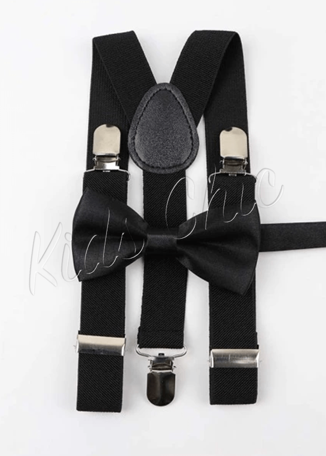 Bowtie - Suspenders Set - Multi Color - Be Chic