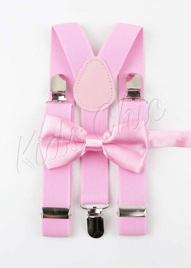 Bowtie - Suspenders Set - Multi Color - Be Chic