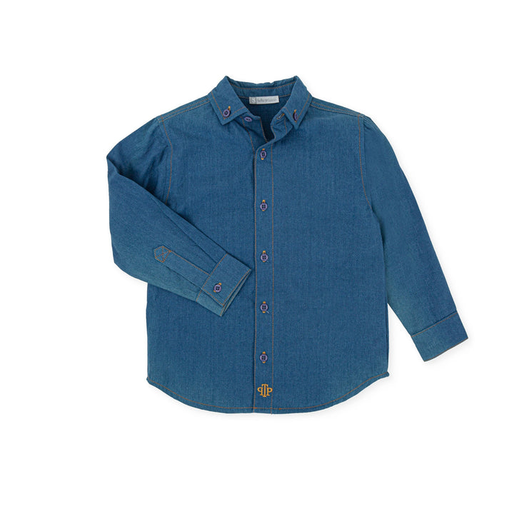 Boy Gouache Shirt - Indigo hi - Be Chic