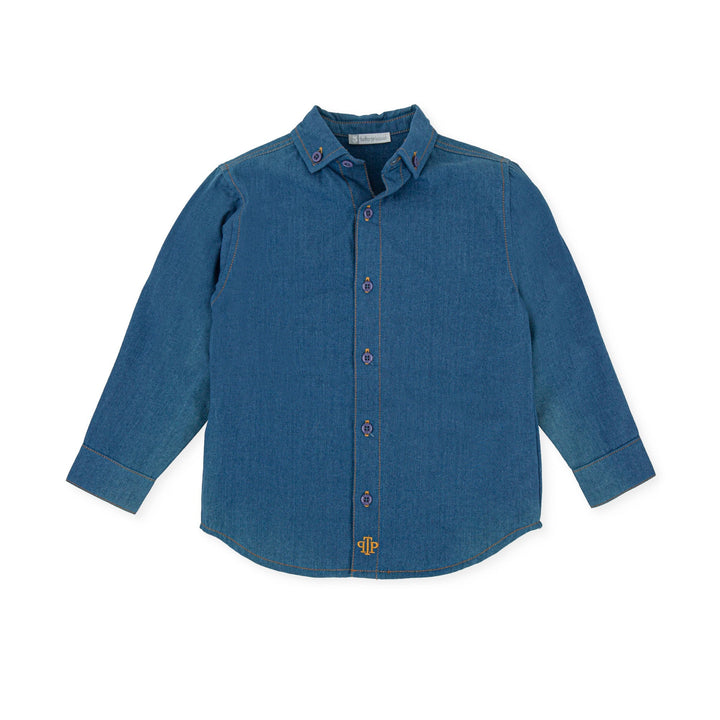 Boy Gouache Shirt - Indigo hi - Be Chic