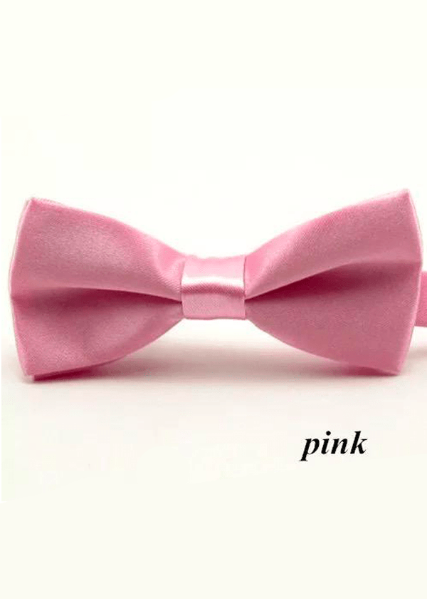 Boys Pink Bow Tie (10cm) - Be Chic