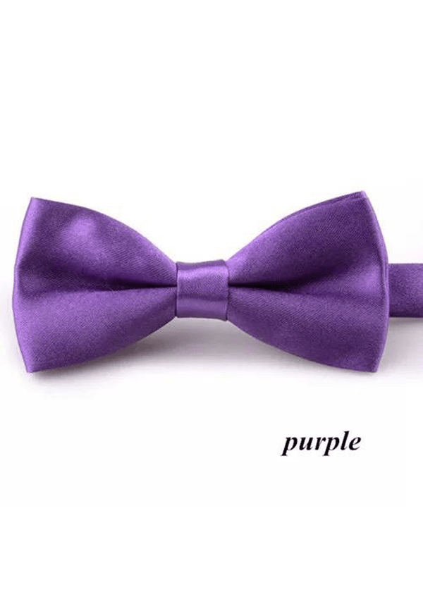 Boys Purple Bow Tie (10cm) - Be Chic