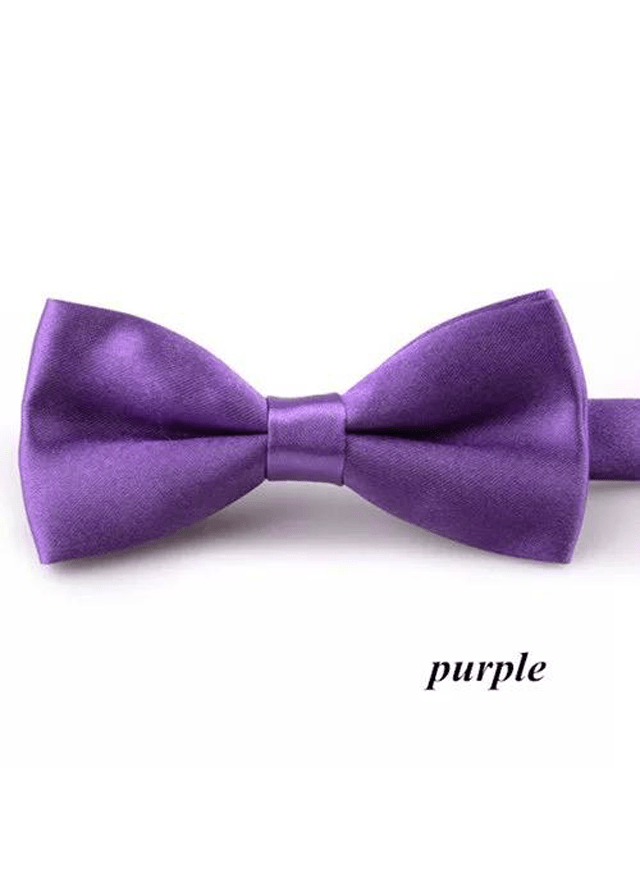 Boys Purple Bow Tie (10cm) - Be Chic