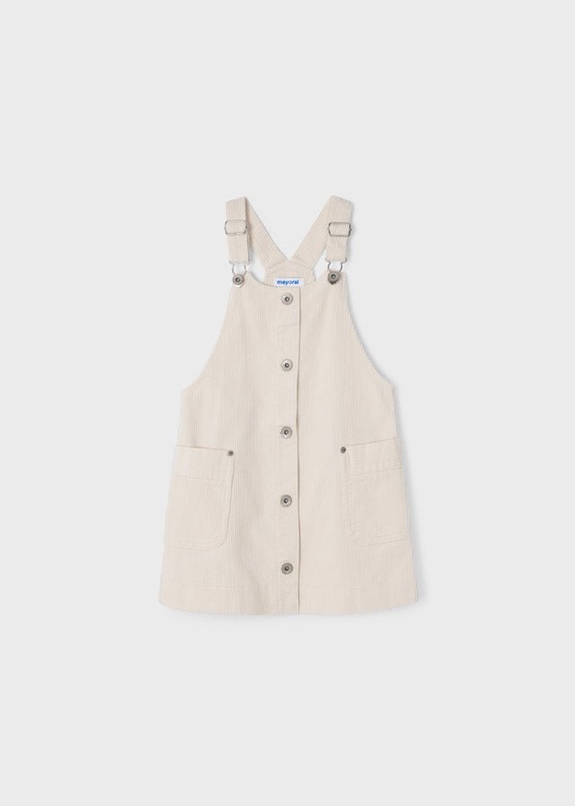 Corduroy overall skirt for girl - Chickpea - Be Chic