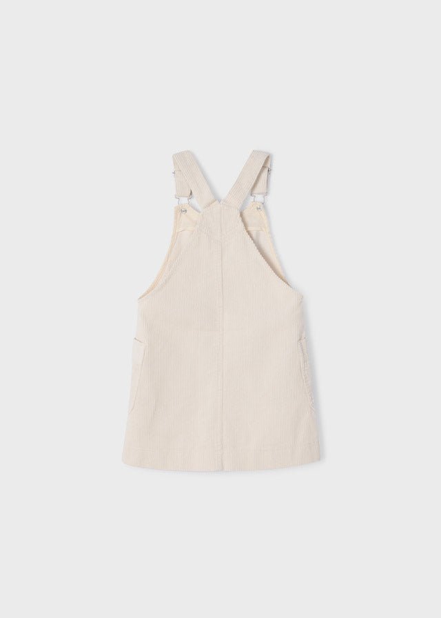 Corduroy overall skirt for girl - Chickpea - Be Chic
