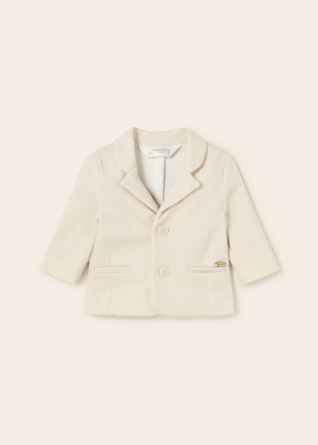 Mayoral Dress jacket for newborn boy - Natural Mayoral