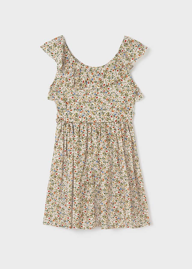 Floral dress for teen girl - Seaweed - Be Chic